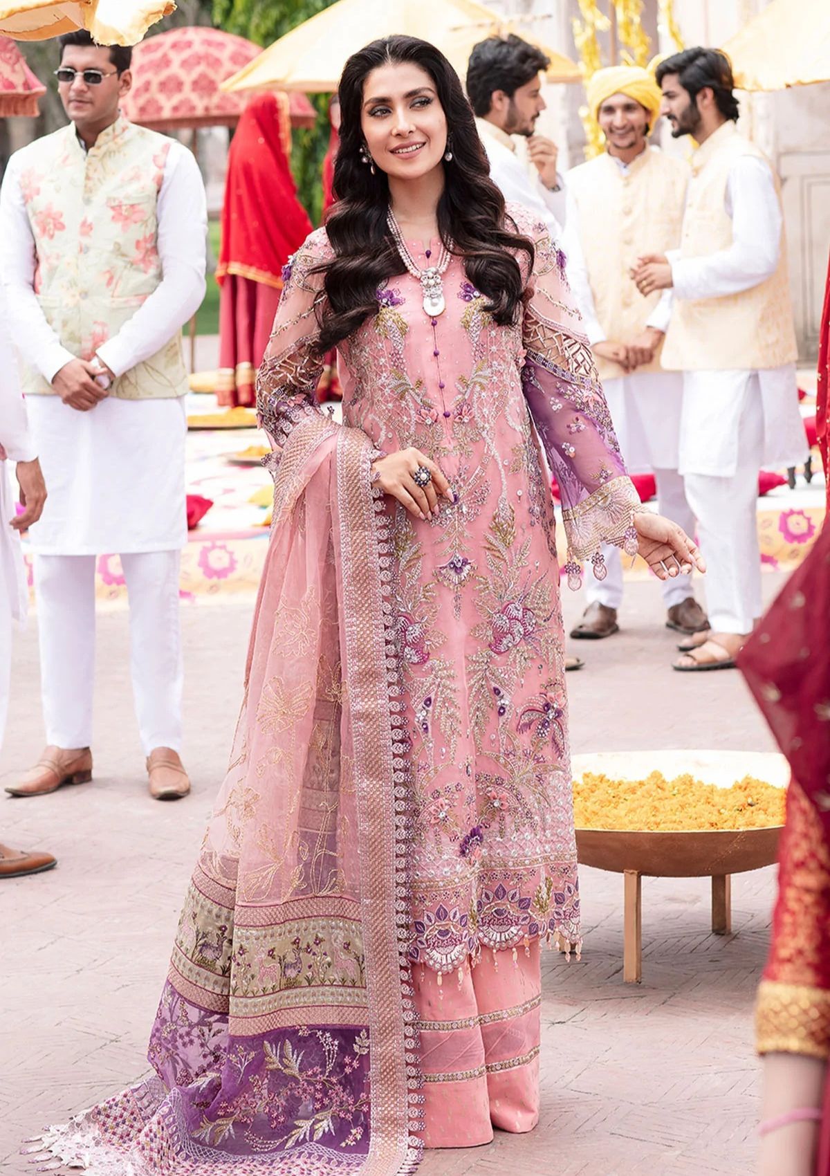 Formal Dress - Nureh - Jhoomro - Luxury - NL#35 available at Saleem Fabrics Traditions