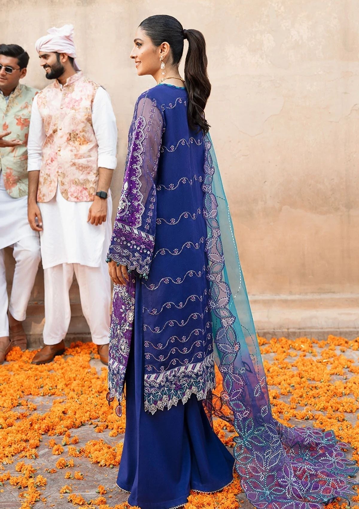 Formal Dress - Nureh - Jhoomro - Luxury - NL#38 available at Saleem Fabrics Traditions