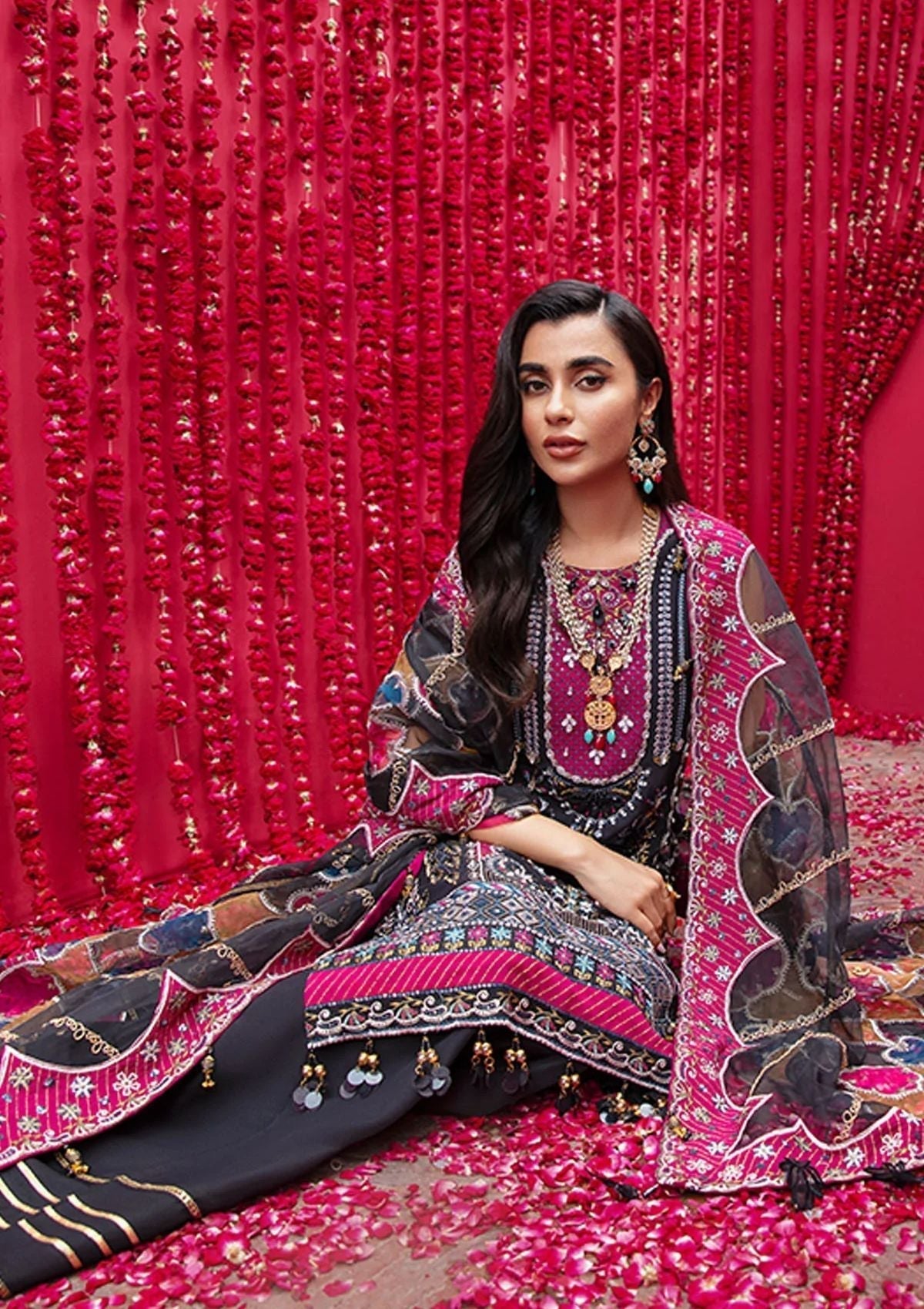 Formal Dress - Nureh - Jhoomro - Luxury - NL#41 available at Saleem Fabrics Traditions