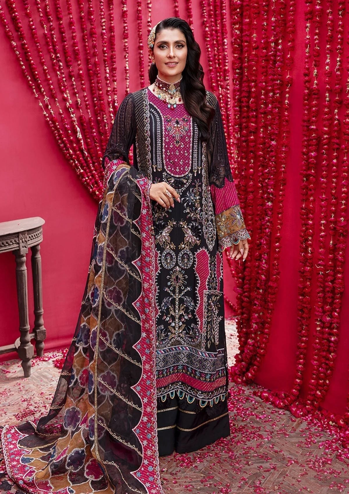 Formal Dress - Nureh - Jhoomro - Luxury - NL#41 available at Saleem Fabrics Traditions