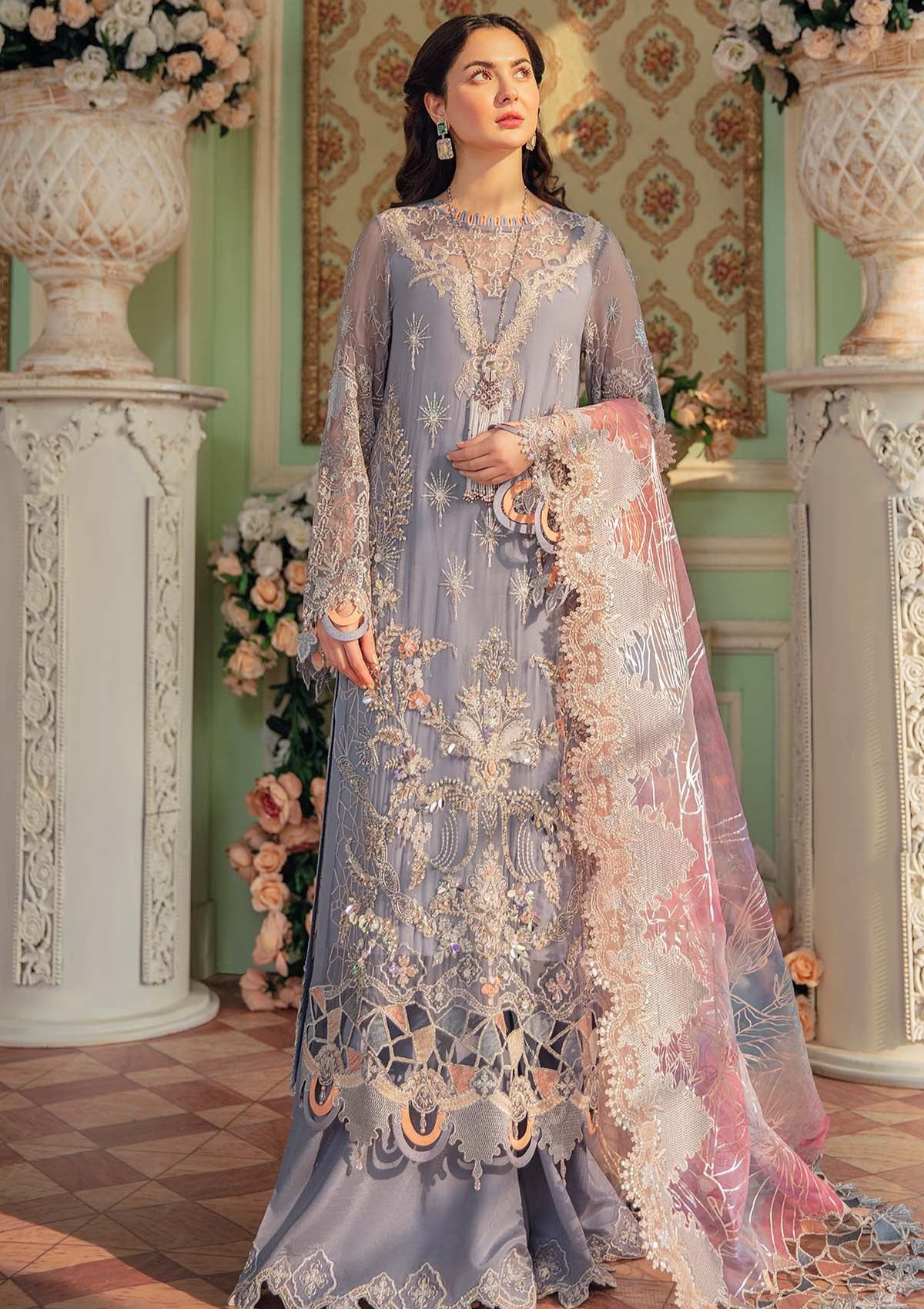 Formal Dress - Nureh - Luxury - AYLIN - NL#26 available at Saleem Fabrics Traditions