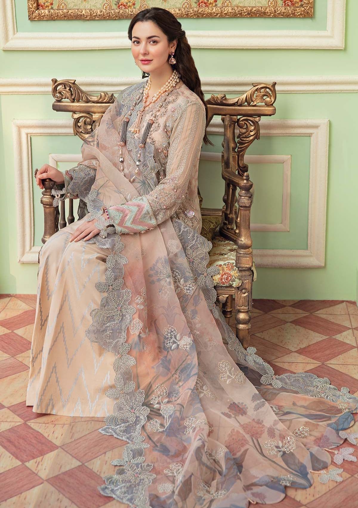 Formal Dress - Nureh - Luxury - ROSE CLAIRE - NL#30 available at Saleem Fabrics Traditions
