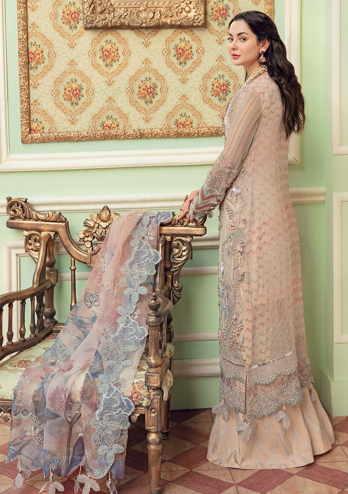 Formal Dress - Nureh - Luxury - ROSE CLAIRE - NL#30 available at Saleem Fabrics Traditions