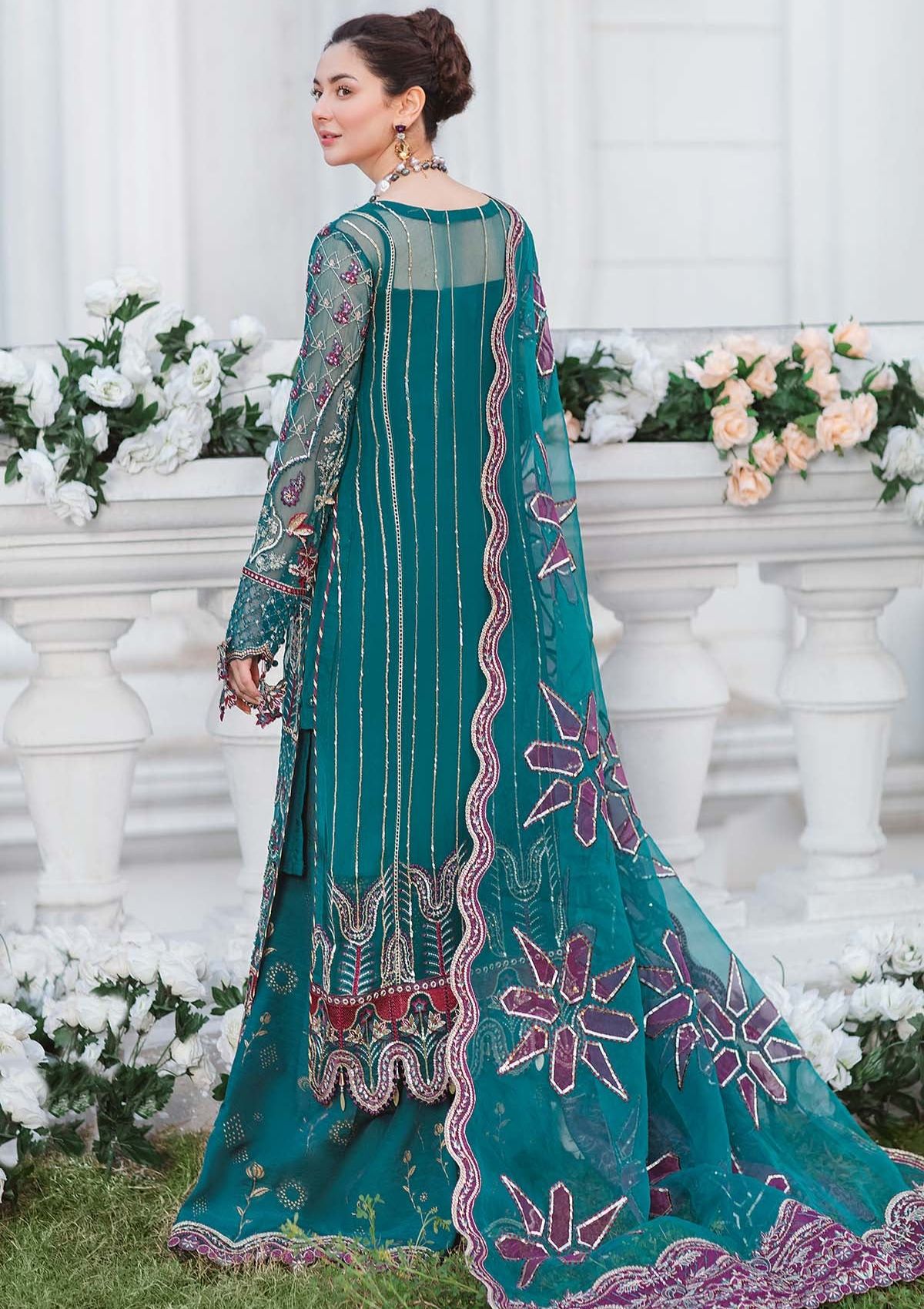 Formal Dress - Nureh - Luxury - TIARA - NL#29 available at Saleem Fabrics Traditions