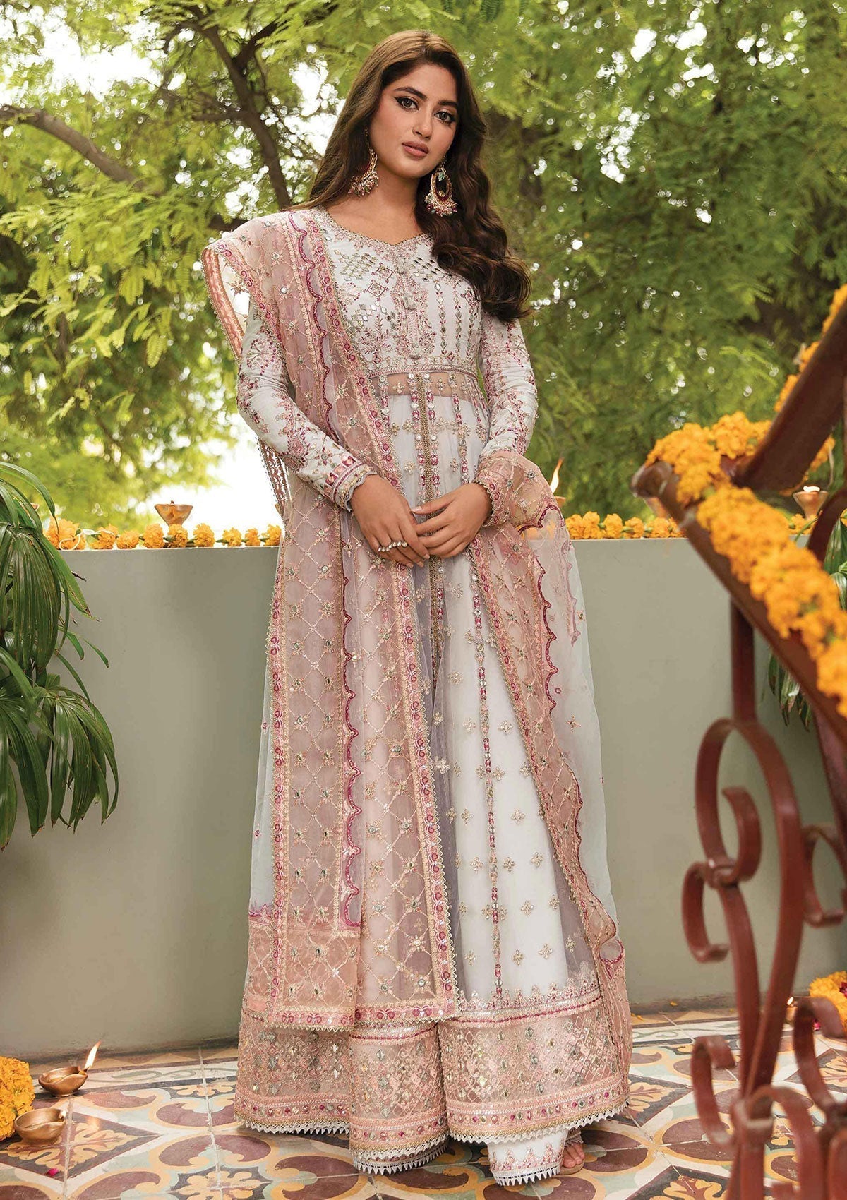Formal Dress - Qalamkar - Khaab - V02 - Maha - NF#1 available at Saleem Fabrics Traditions