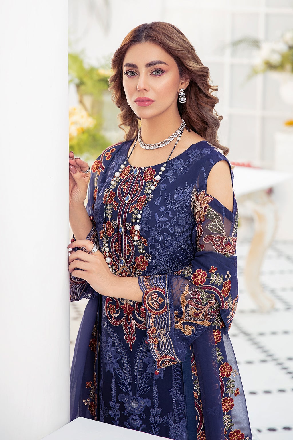 Formal Dress - Ramsha - Chiffon - V21 F#2104 available at Saleem Fabrics Traditions