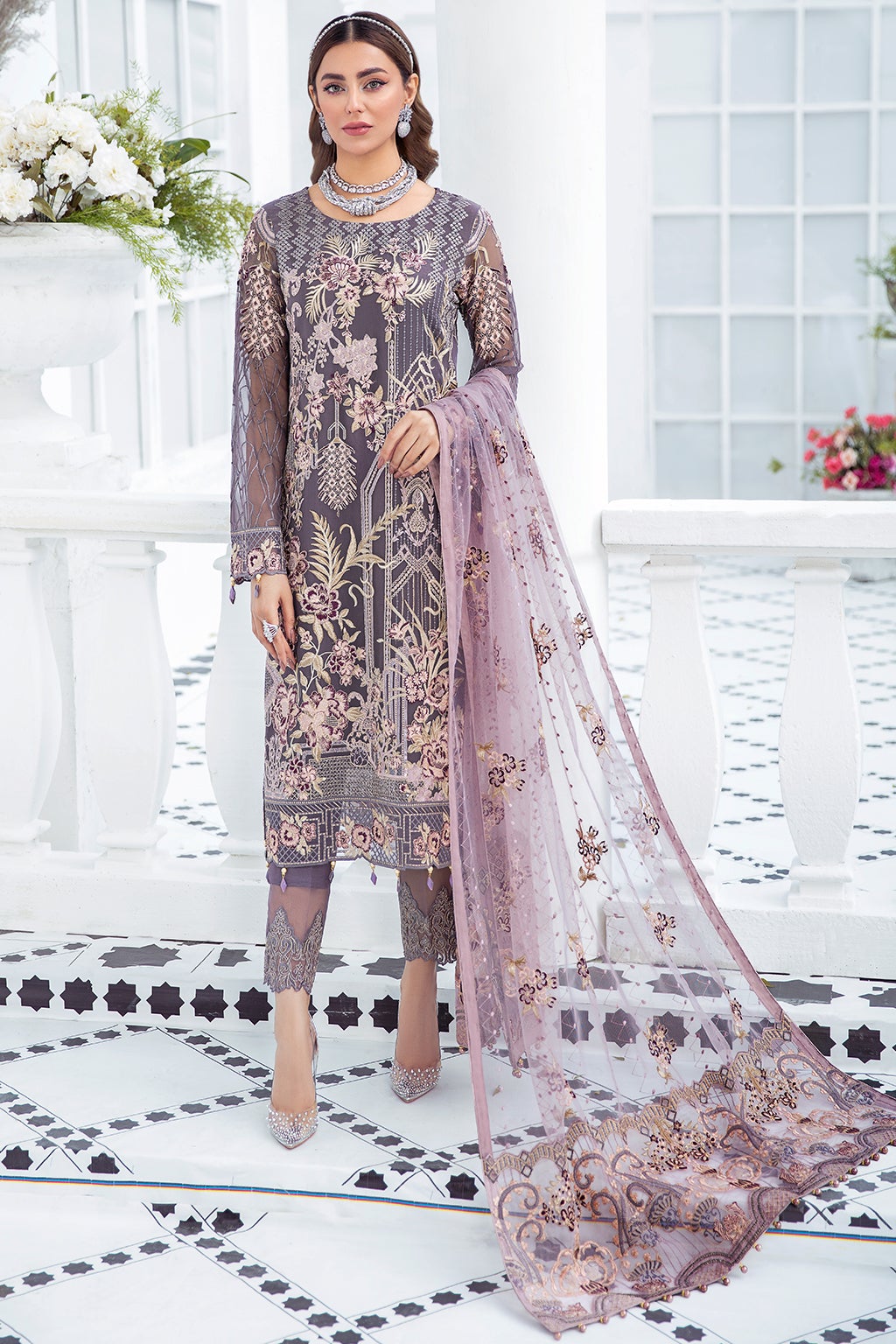 Formal Dress - Ramsha - Chiffon - V21 F#2110 available at Saleem Fabrics Traditions