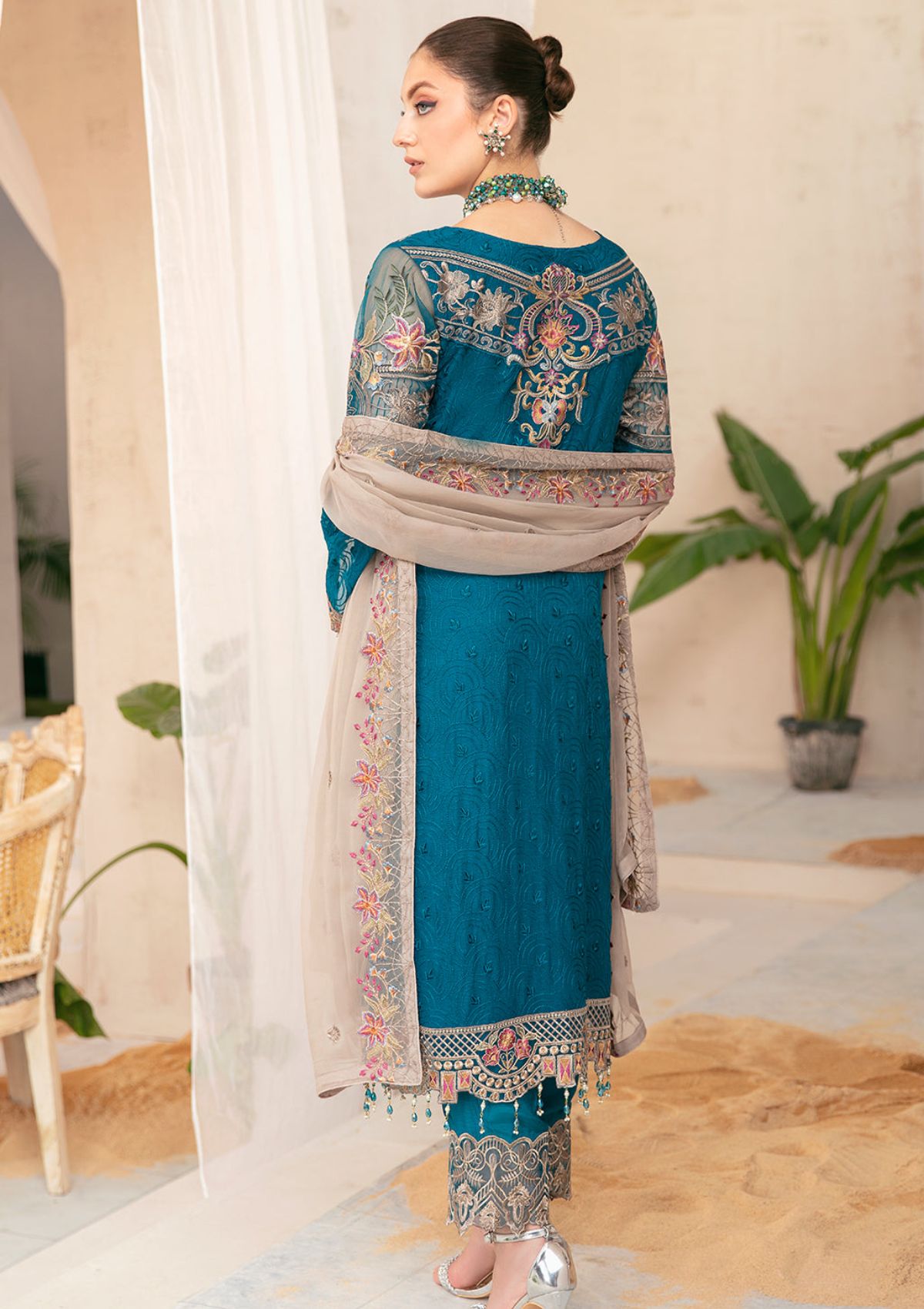 Formal Dress - Ramsha - Chiffon - V22 - F#2201 available at Saleem Fabrics Traditions