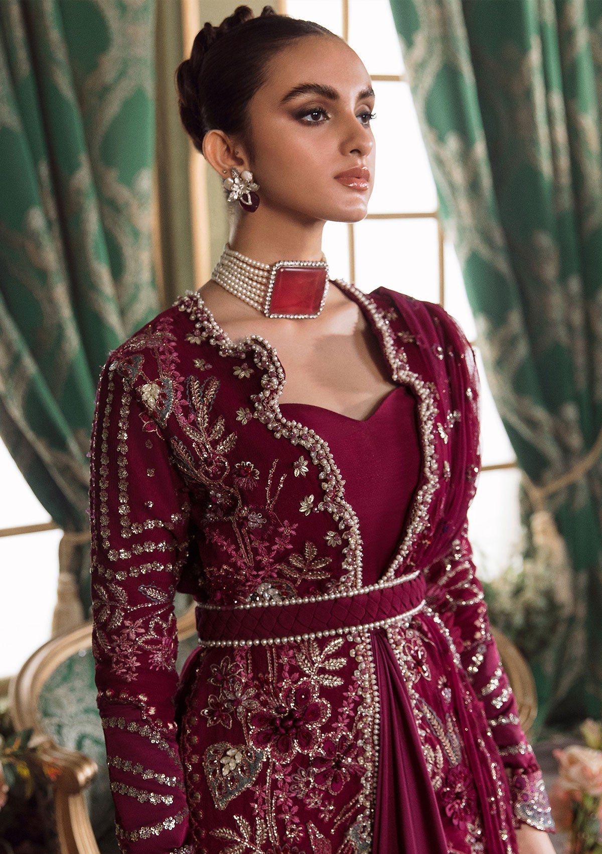 Formal Dress - Republic - Claire De Lune - WU#8 available at Saleem Fabrics Traditions