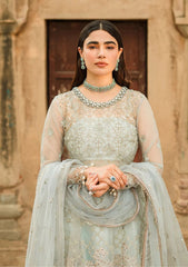 Formal Dress - Vitalia - Trousseau - Cashmere Blue - D#2 available at Saleem Fabrics Traditions