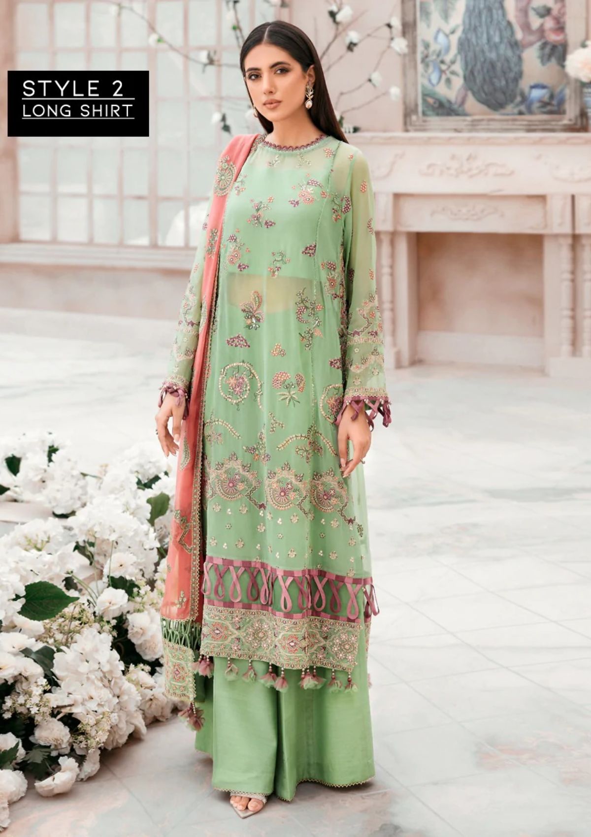 Formal Dress - Xenia - Mehfilen - CYRA - D#3 available at Saleem Fabrics Traditions