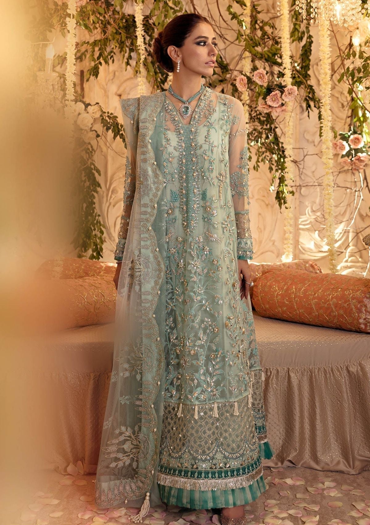 Formal Dress - Zaha - Gossamer - Autumn Edit - FAREENA - ZC#3 available at Saleem Fabrics Traditions