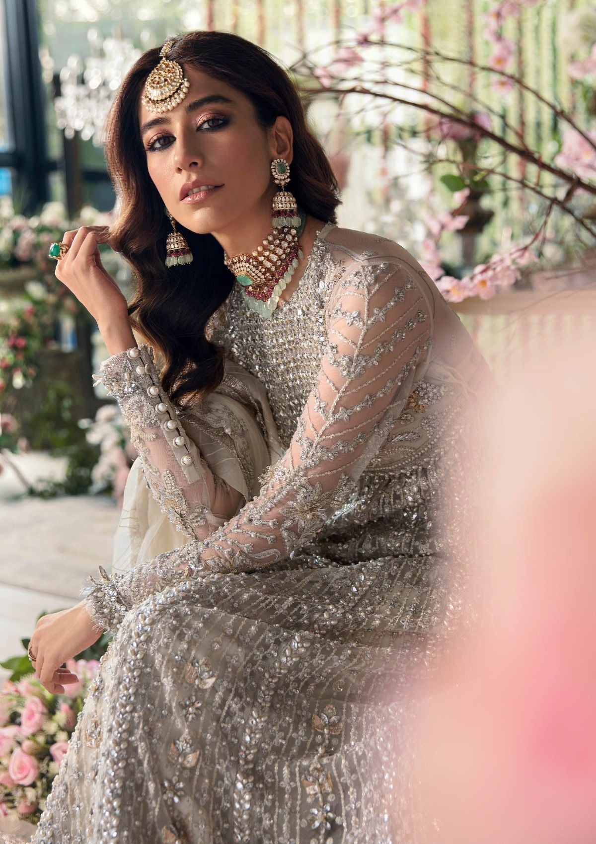 Formal Dress - Zaha - Gossamer - Autumn Edit - NEYLAN - ZC#4 available at Saleem Fabrics Traditions