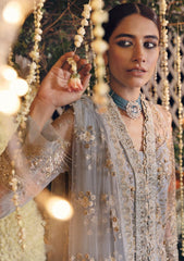 Formal Dress - Zaha - Gossamer - FOROUZAN - ZC22-01 available at Saleem Fabrics Traditions