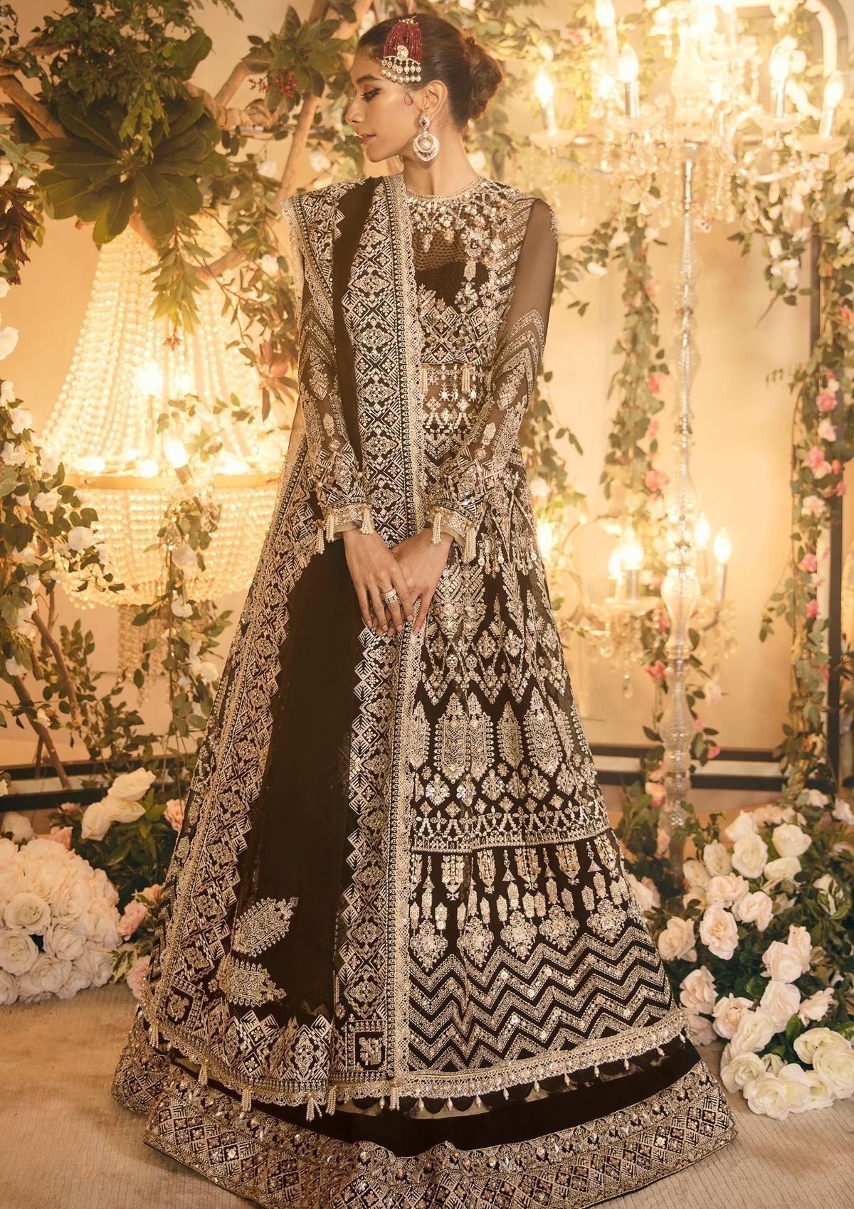 Formal Dress - Zaha - Gossamer - MANIJEH - ZC22-08 available at Saleem Fabrics Traditions