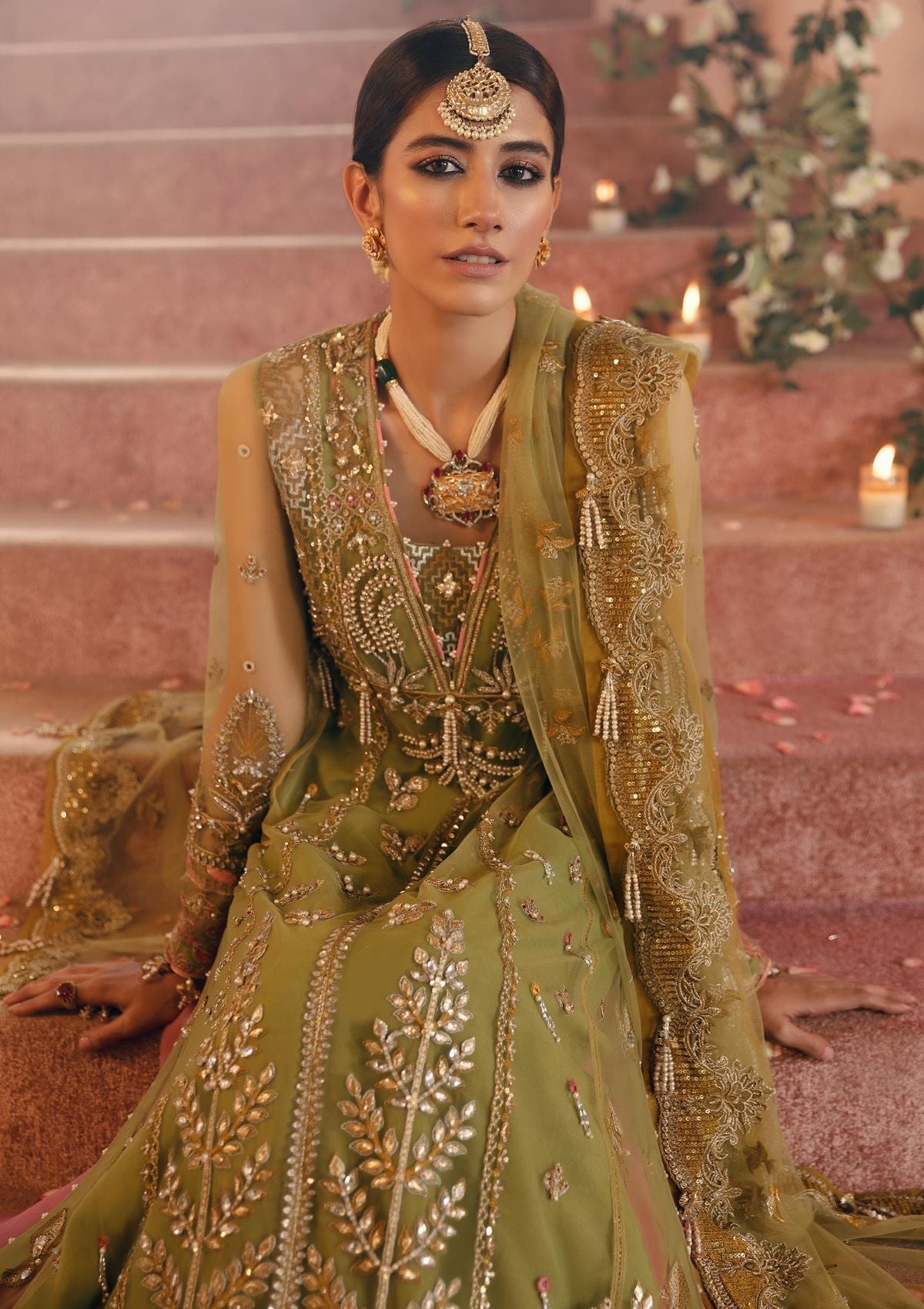 Formal Dress - Zaha - Gossamer - MEHZEBEEN - ZC22-04 available at Saleem Fabrics Traditions