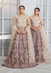 Formal Dress - Zarif - Bahaar - MAUVE - ZB#1 available at Saleem Fabrics Traditions