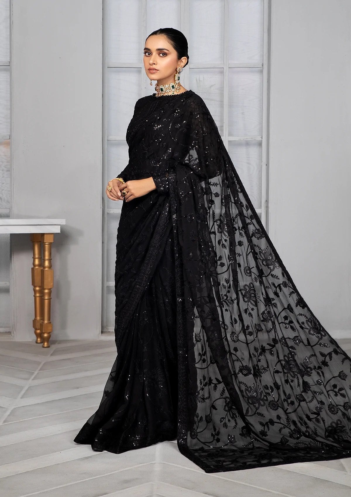 Formal Dress - Zarif - Bahaar - OMROSE - ZB#2 available at Saleem Fabrics Traditions