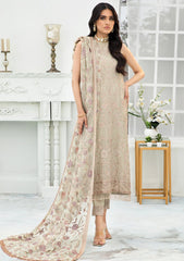 Formal Dress - Zarif - De Luxury - Chiffon - ZDL#02 (Flora) available at Saleem Fabrics Traditions