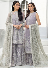 Formal Dress - Zarif - De Luxury - Chiffon - ZDL#06 (Meryl) available at Saleem Fabrics Traditions