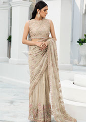 Formal Dress - Zarif - De Luxury - Chiffon - ZDL#08 (Jasmine) available at Saleem Fabrics Traditions