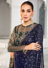 Formal Dress - Zarif - De Luxury - Chiffon - ZDL#09 (Meadow) available at Saleem Fabrics Traditions