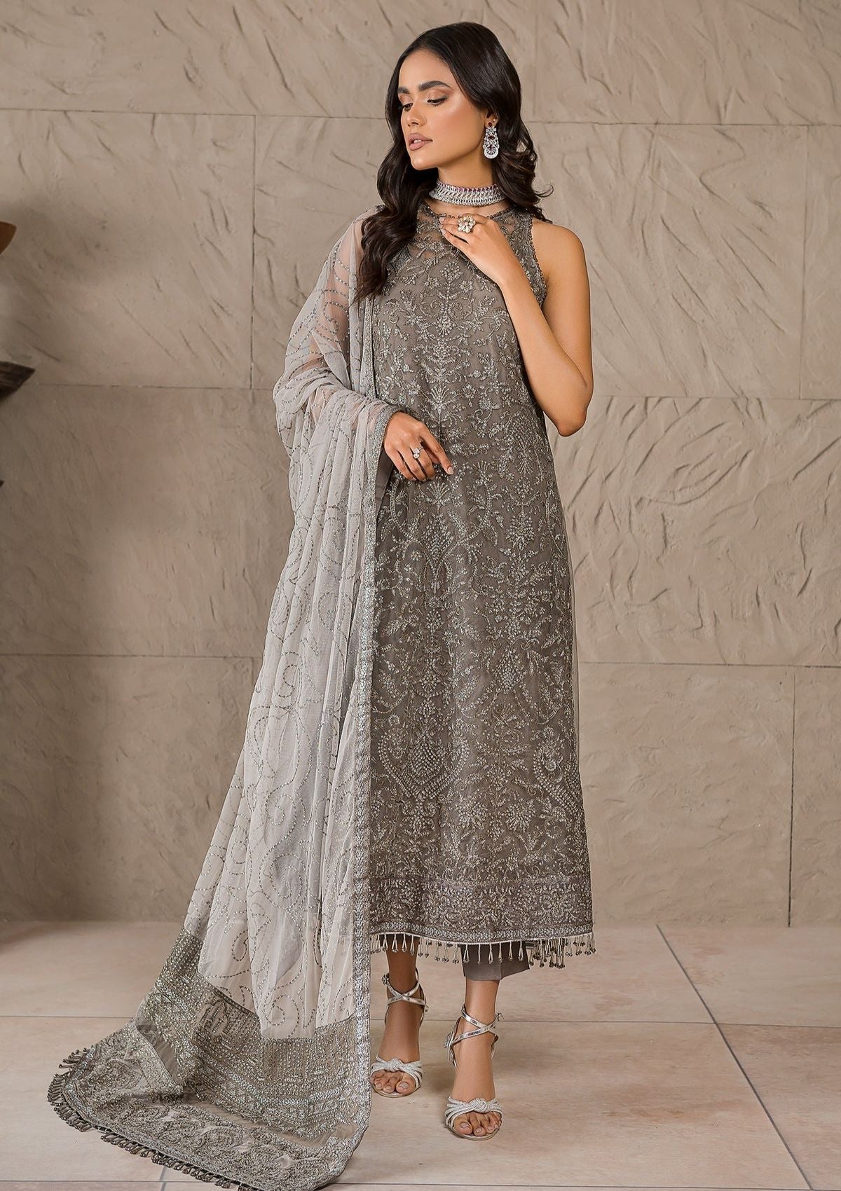 Formal Dress - Zarif - Falak - Festive - ZF#06 (Isabelle) available at Saleem Fabrics Traditions