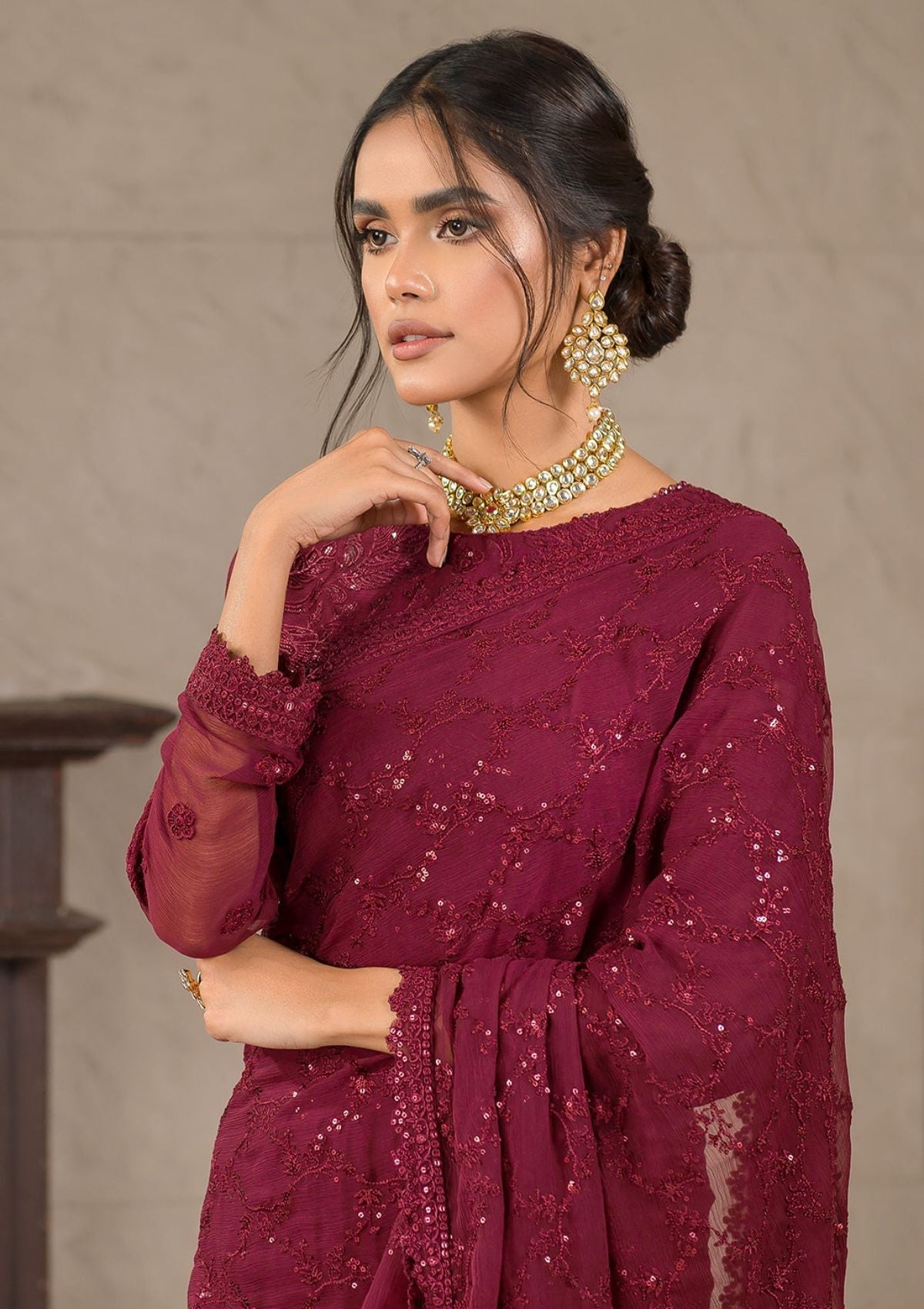 Formal Dress - Zarif - Falak - Festive - ZF#07 (Berria) available at Saleem Fabrics Traditions