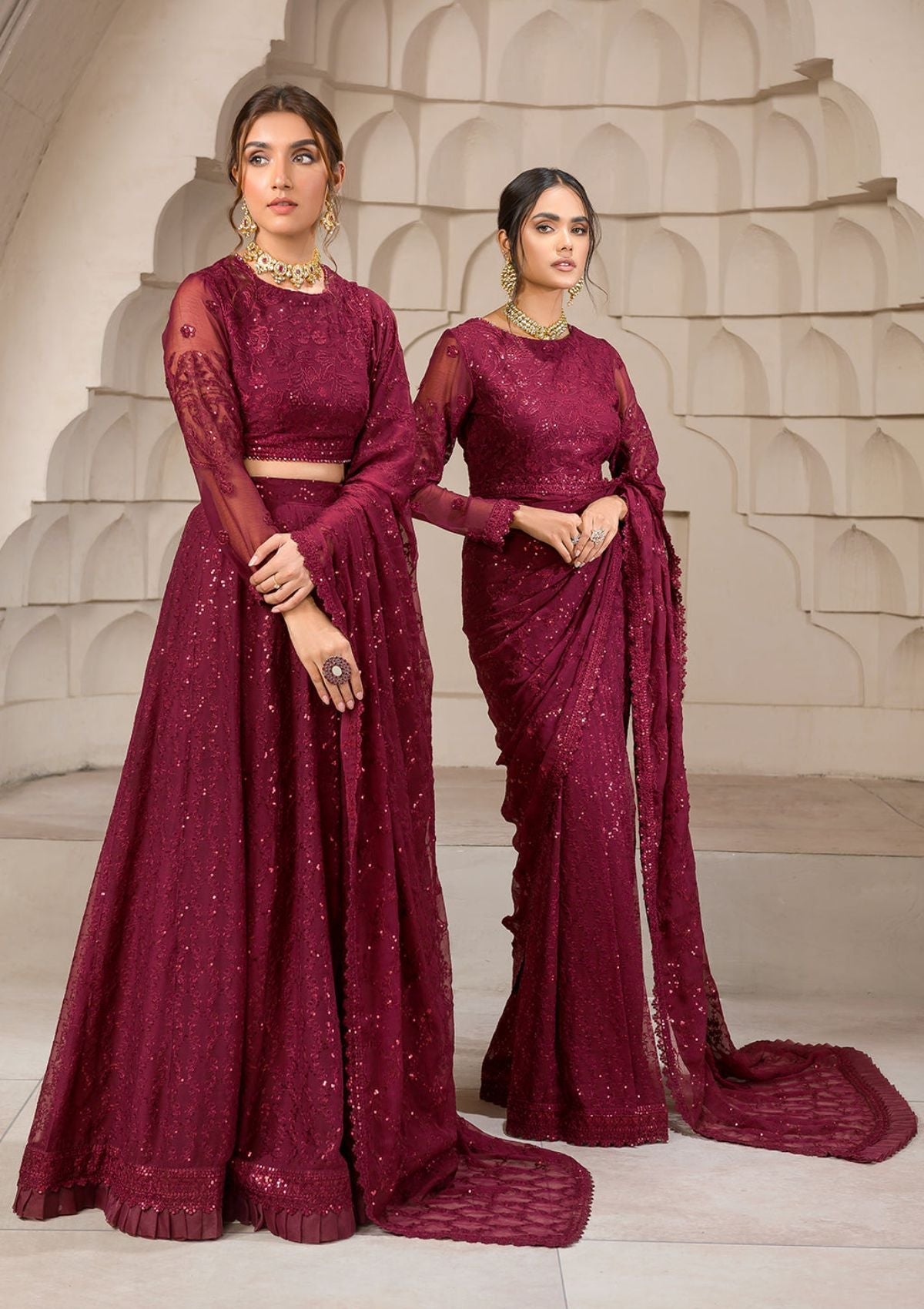 Formal Dress - Zarif - Falak - Festive - ZF#07 (Berria) available at Saleem Fabrics Traditions