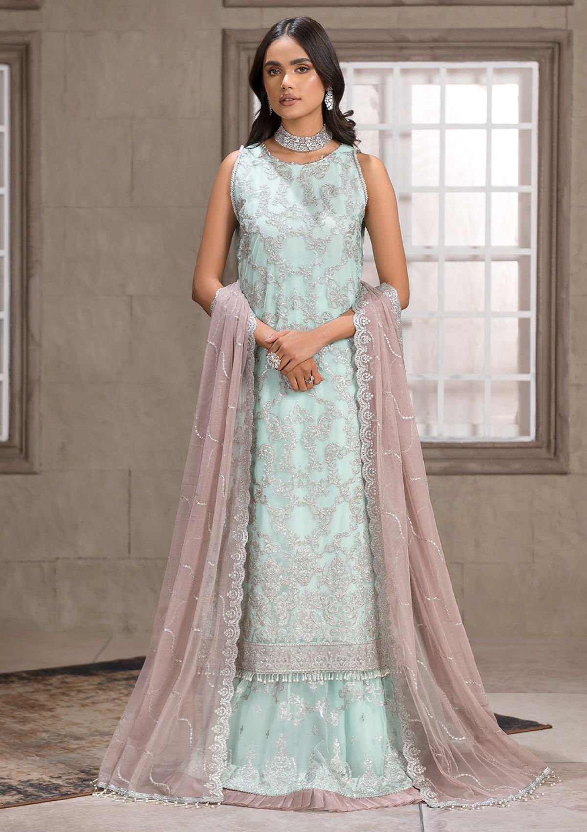 Formal Dress - Zarif - Falak - Festive - ZF#08 (Claudia) available at Saleem Fabrics Traditions