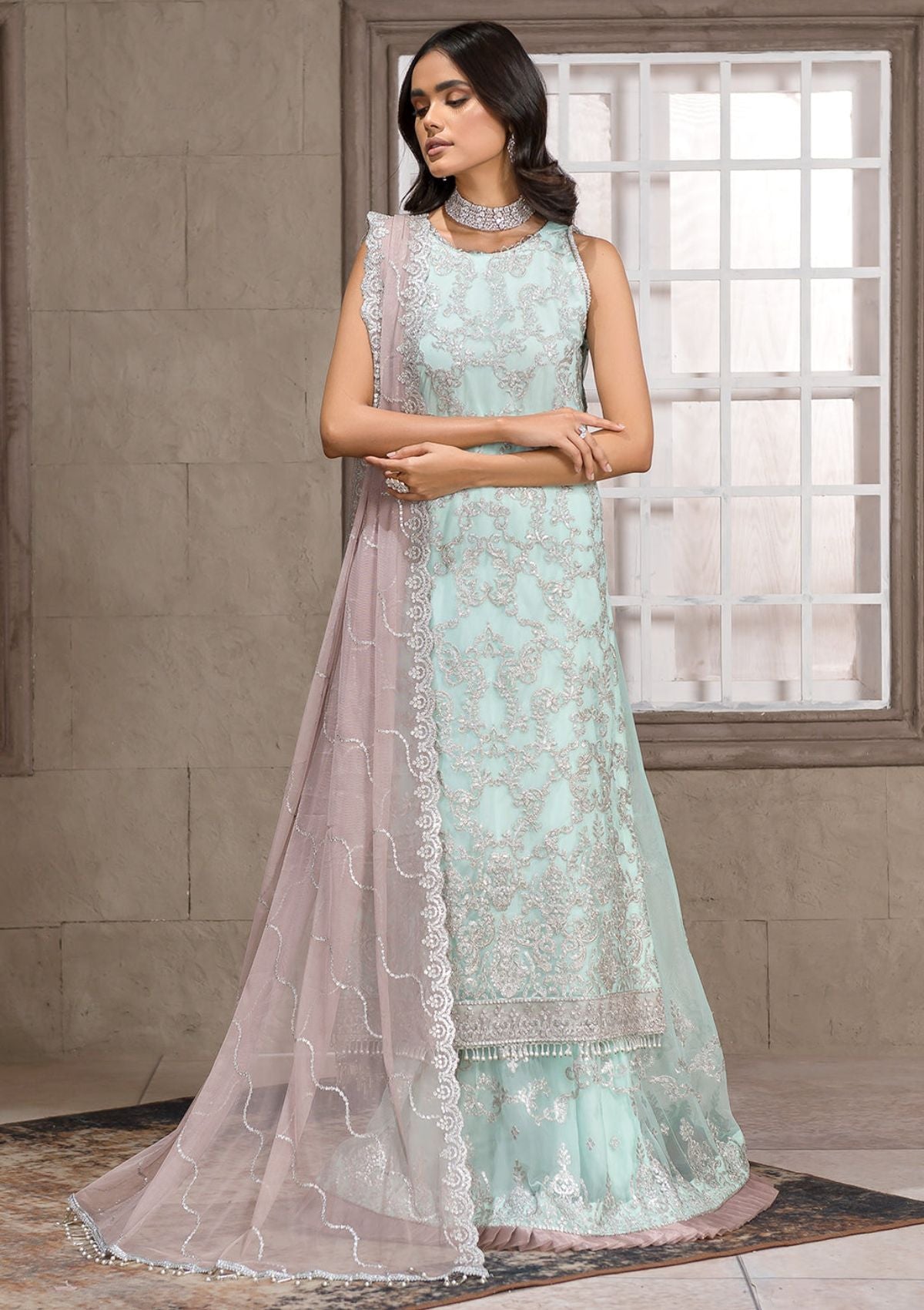 Formal Dress - Zarif - Falak - Festive - ZF#08 (Claudia) available at Saleem Fabrics Traditions