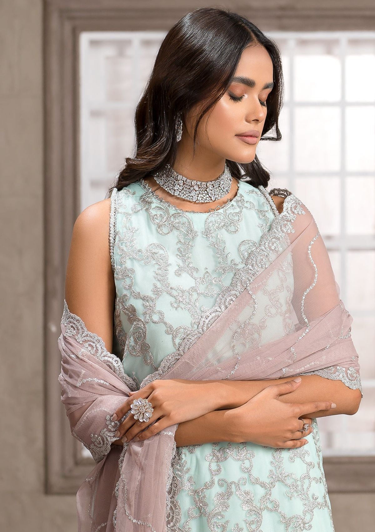 Formal Dress - Zarif - Falak - Festive - ZF#08 (Claudia) available at Saleem Fabrics Traditions