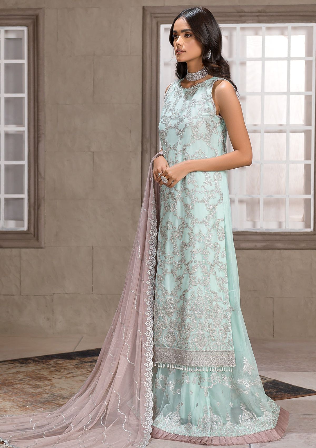 Formal Dress - Zarif - Falak - Festive - ZF#08 (Claudia) available at Saleem Fabrics Traditions
