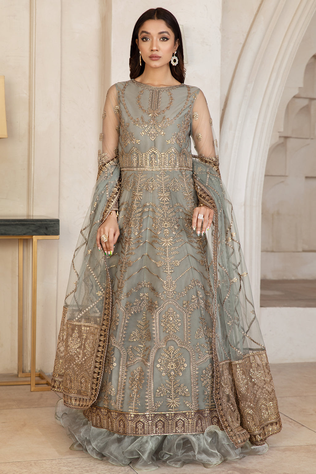 Formal Dress - Zarif - Gulzaar - Festive - ZFG#01 (GUZEL) available at Saleem Fabrics Traditions