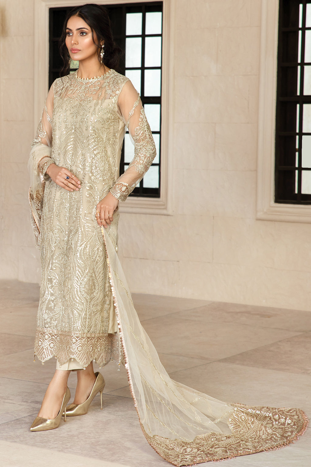 Formal Dress - Zarif - Gulzaar - Festive - ZFG#03 (DAISY) available at Saleem Fabrics Traditions