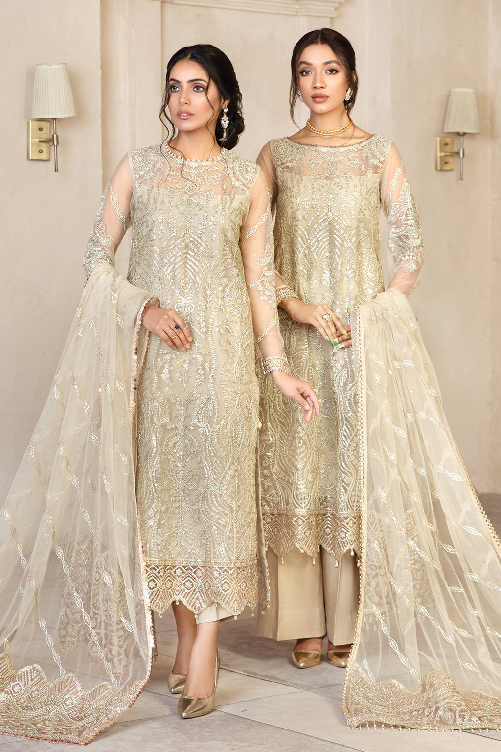 Formal Dress - Zarif - Gulzaar - Festive - ZFG#03 (DAISY) available at Saleem Fabrics Traditions