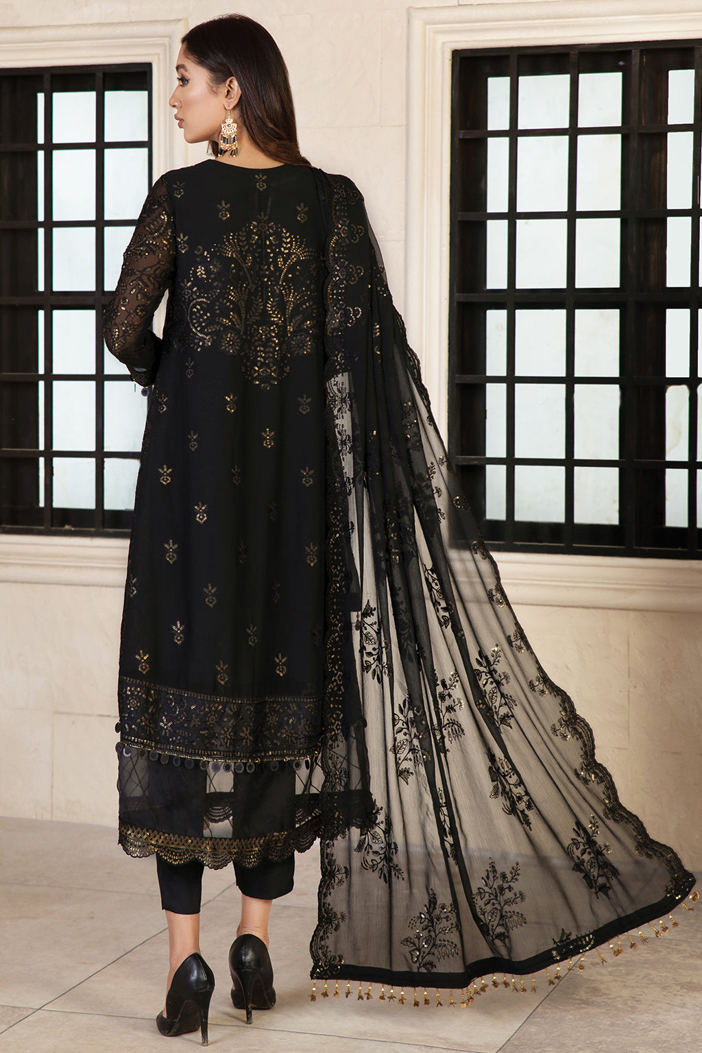 Formal Dress - Zarif - Gulzaar - Festive - ZFG#08 (TWILIGHT) available at Saleem Fabrics Traditions