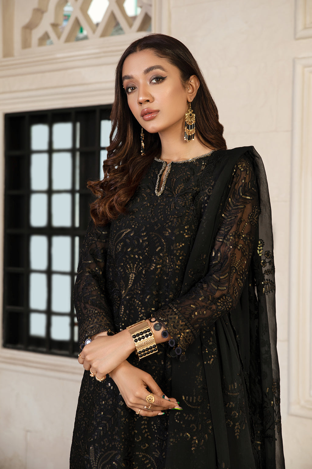 Formal Dress - Zarif - Gulzaar - Festive - ZFG#08 (TWILIGHT) available at Saleem Fabrics Traditions