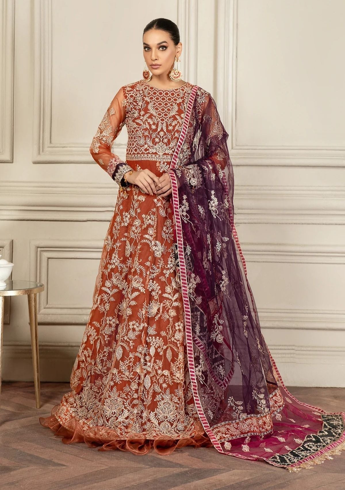 Formal Dress - Zarif - Mehroze - AMBER available at Saleem Fabrics Traditions