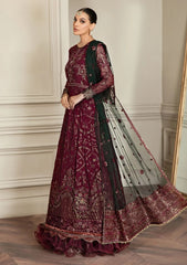 Formal Dress - Zarif - Mehroze - BERRY WOOD available at Saleem Fabrics Traditions