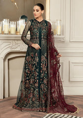 Formal Dress - Zarif - Mehroze - PINE GREEN available at Saleem Fabrics Traditions