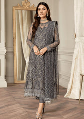 Formal Dress - Zarif - Mehroze - STORM GREY available at Saleem Fabrics Traditions