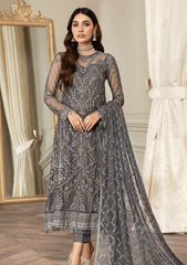 Formal Dress - Zarif - Mehroze - STORM GREY available at Saleem Fabrics Traditions