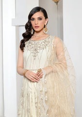 Formal Dress - Zarif - Pareesia - D#05 IVORY available at Saleem Fabrics Traditions