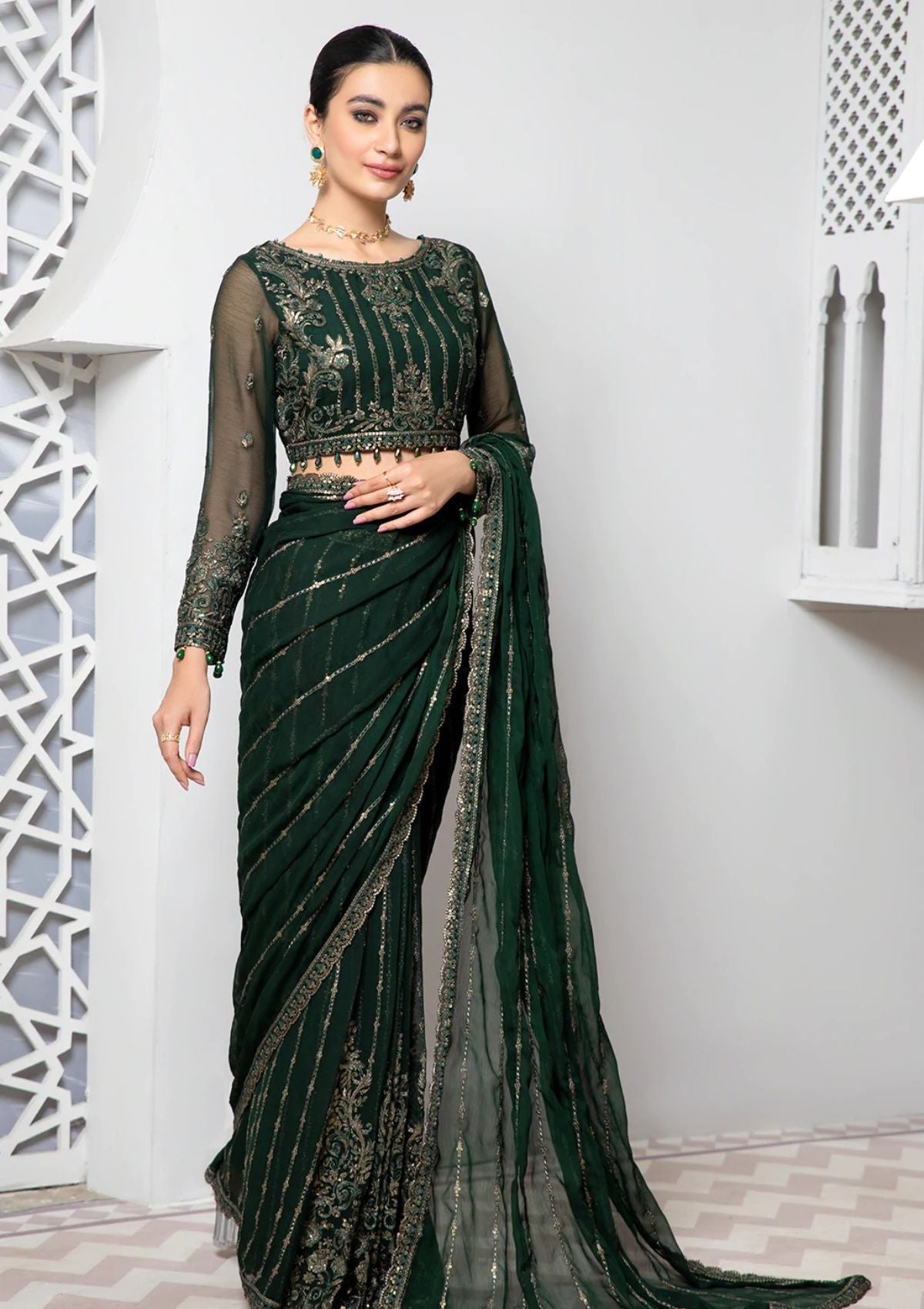 Formal Dress - Zarif - Pareesia - D#10 FREESIA available at Saleem Fabrics Traditions