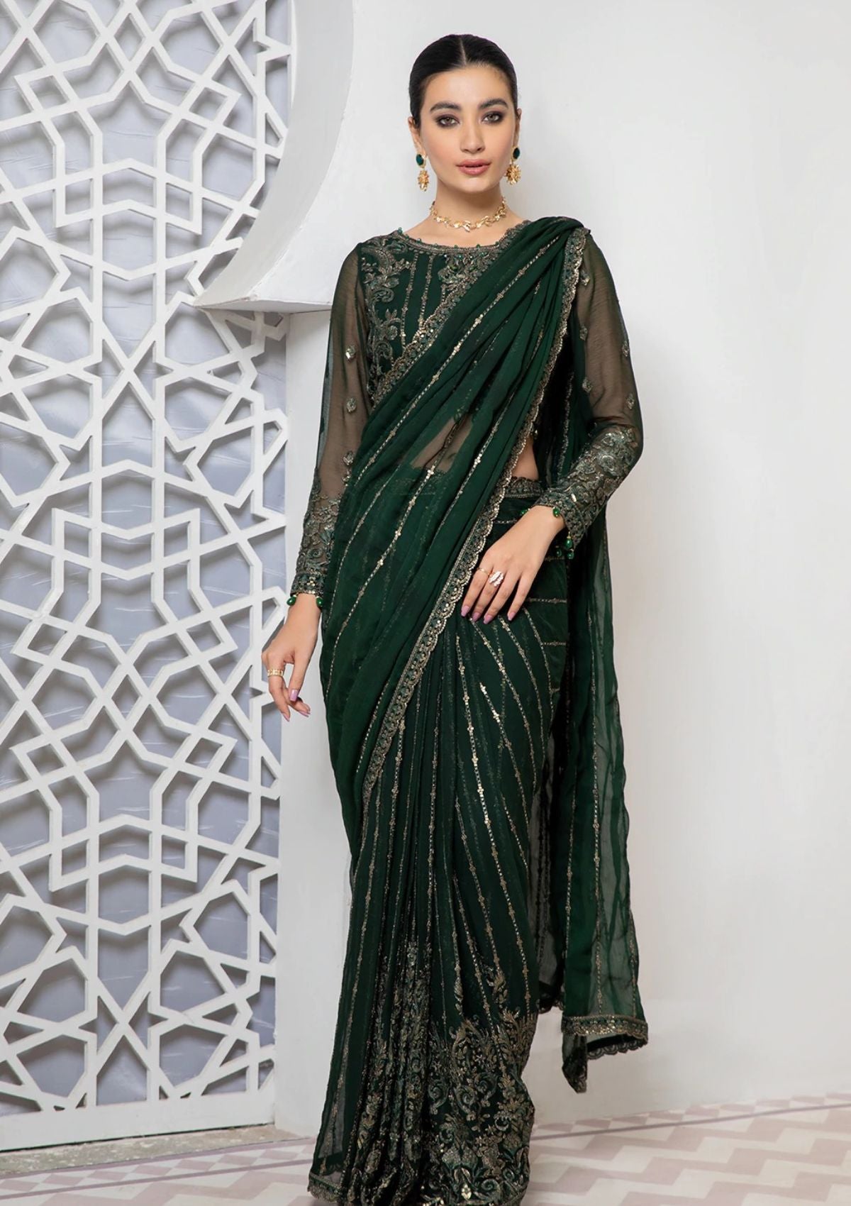 Formal Dress - Zarif - Pareesia - D#10 FREESIA available at Saleem Fabrics Traditions