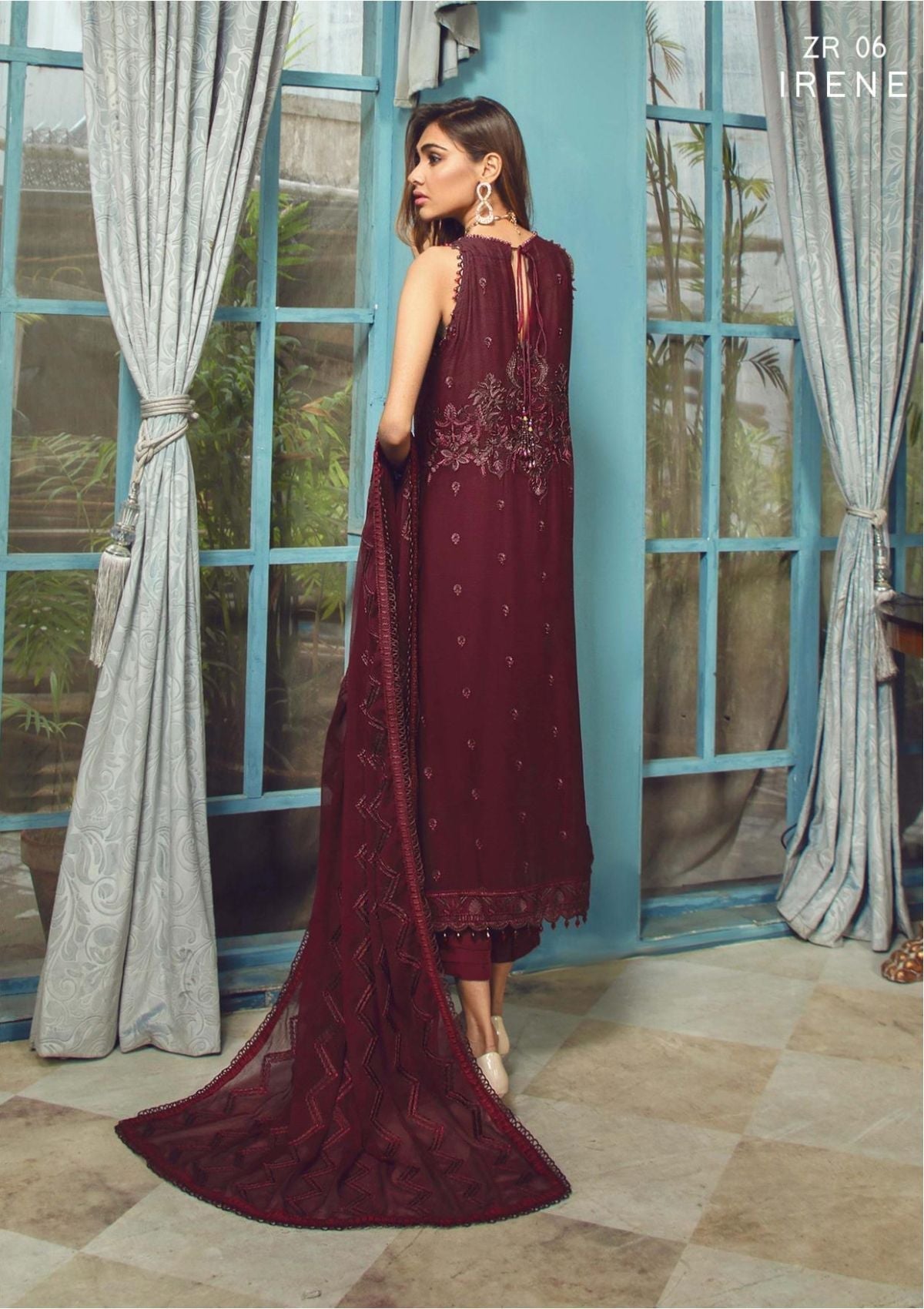 Formal Dress - Zarif - Rangrez - IRENE D#06 available at Saleem Fabrics Traditions