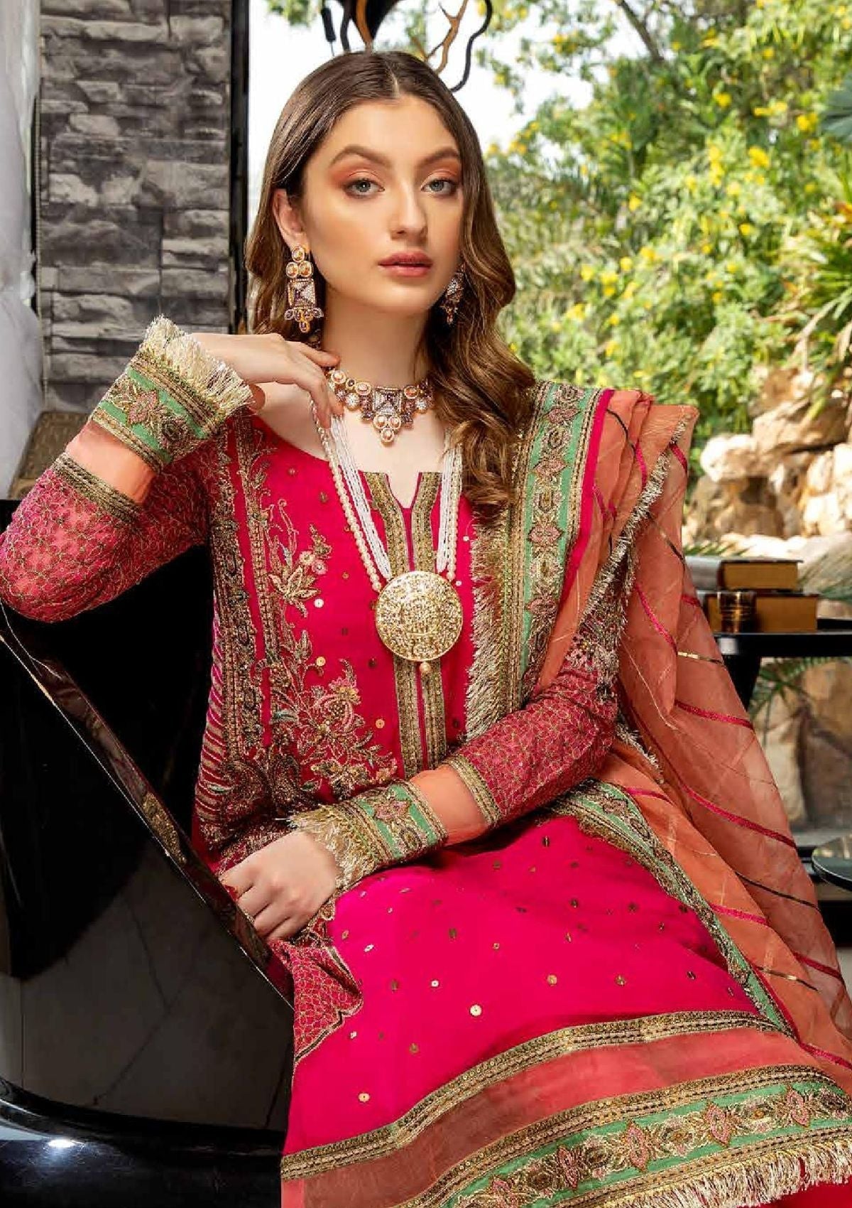 Formal dress - Charizma - Dastan-e-Jashan - DJW#10 available at Saleem Fabrics Traditions