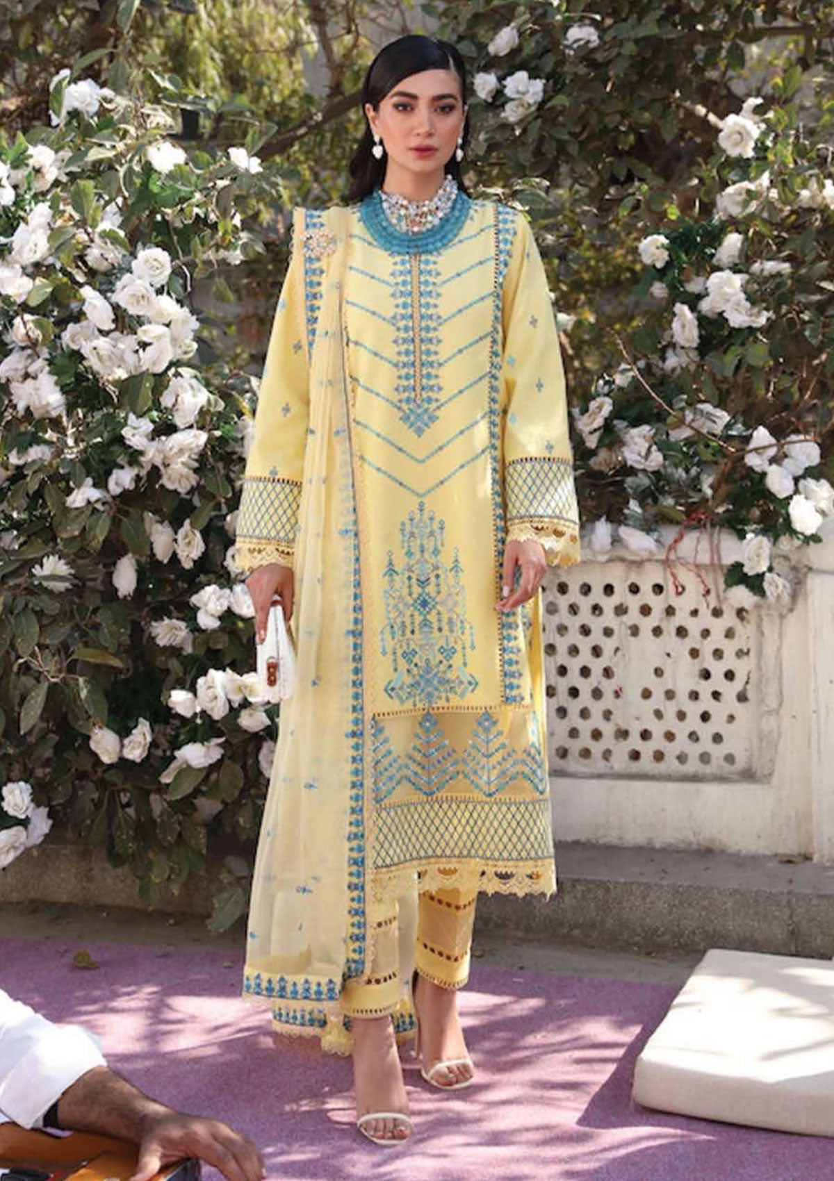 Lawn Collection - Afrozeh - Lamhay - AL#07 (Zephyr) available at Saleem Fabrics Traditions
