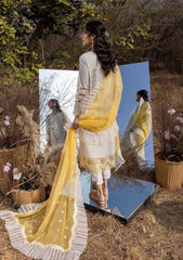 Lawn Collection - Asifa & Nabeel - Aleyna - ASL#04 (Gris) available at Saleem Fabrics Traditions